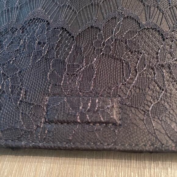 Prabal Gurung Neiman Marcus Black Lace Bows Sequins Evening Clutch Purse Girly - Picture 6 of 13